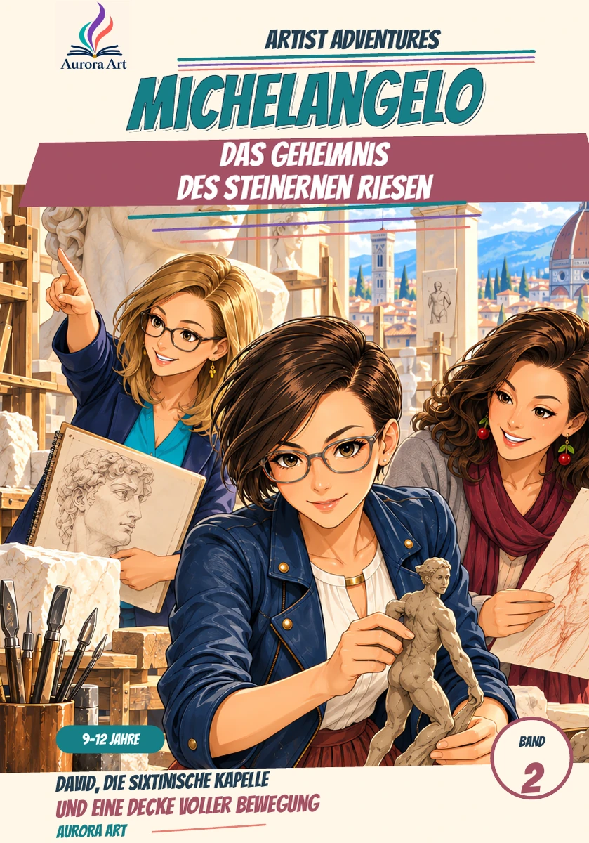 Cover der deutschen Ausgabe · Michelangelo - Das Geheimnis des steinernen Riesen