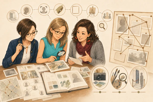 Illustration aus dem Buch · Berthe Morisot – Das Geheimnis der schnellen Pinsel