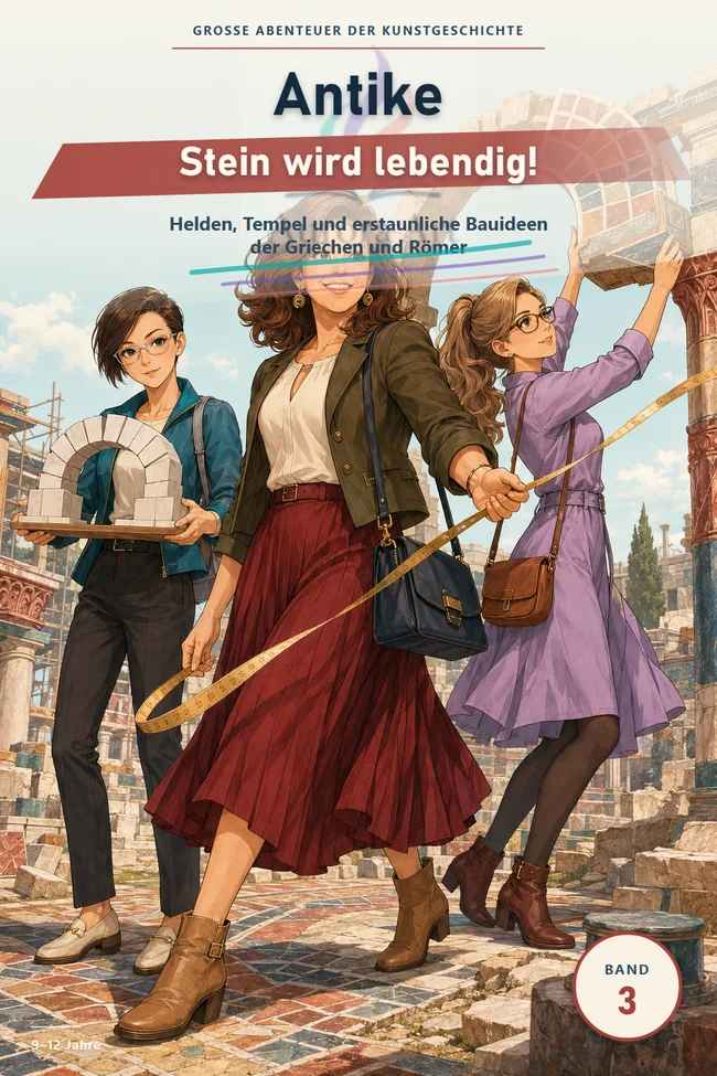 Cover der deutschen Ausgabe · Antike – Stein wird lebendig!
