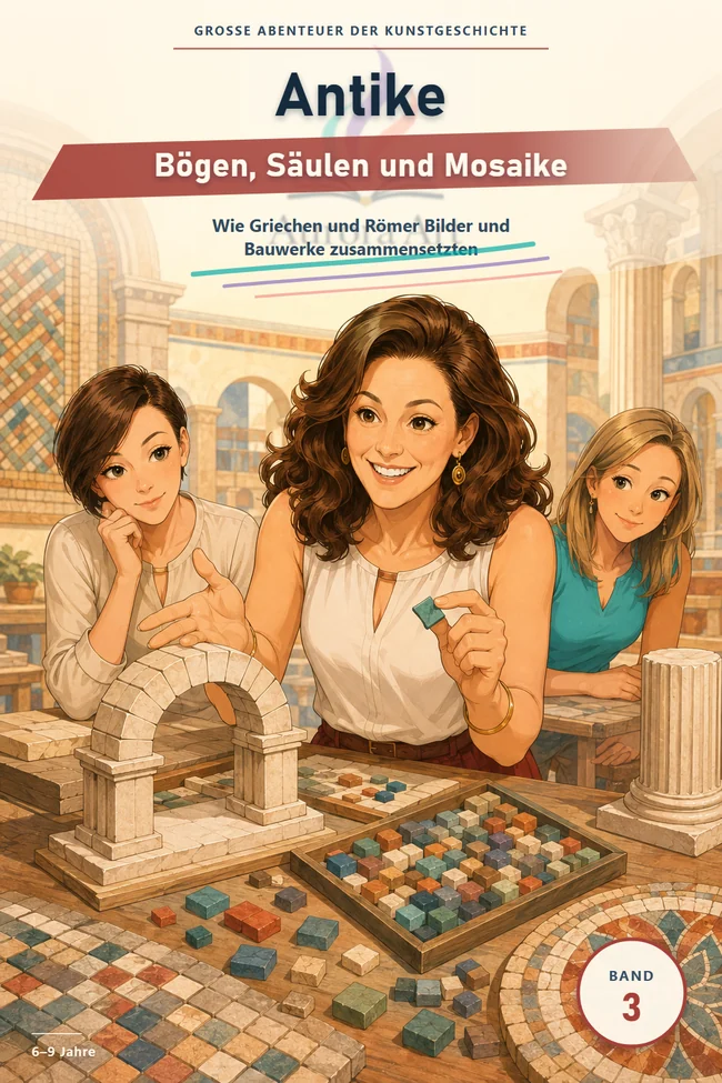Cover der deutschen Ausgabe · Antike – Bögen, Säulen und Mosaike