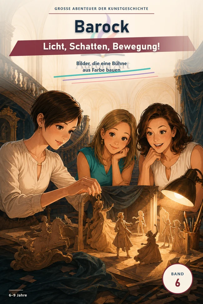 Cover der deutschen Ausgabe · Barock – Licht, Schatten, Bewegung!