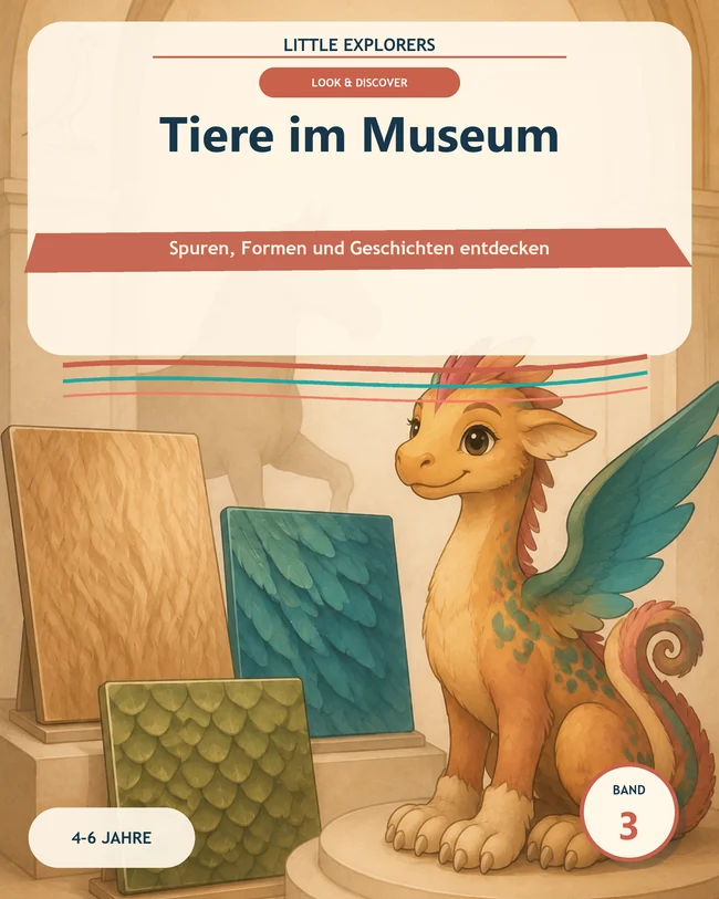 Cover der deutschen Ausgabe · Tiere im Museum