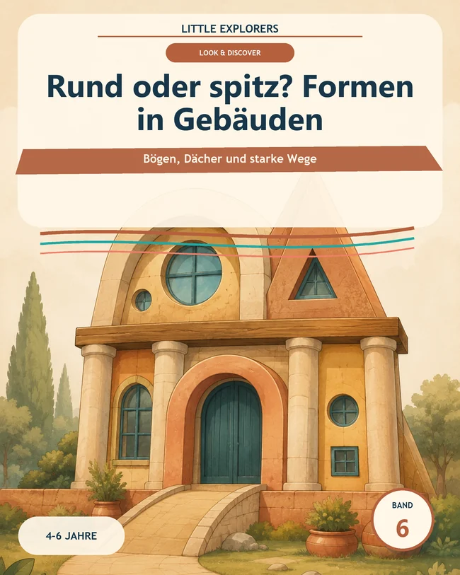 Cover der deutschen Ausgabe · Rund oder spitz? Formen in Gebäuden