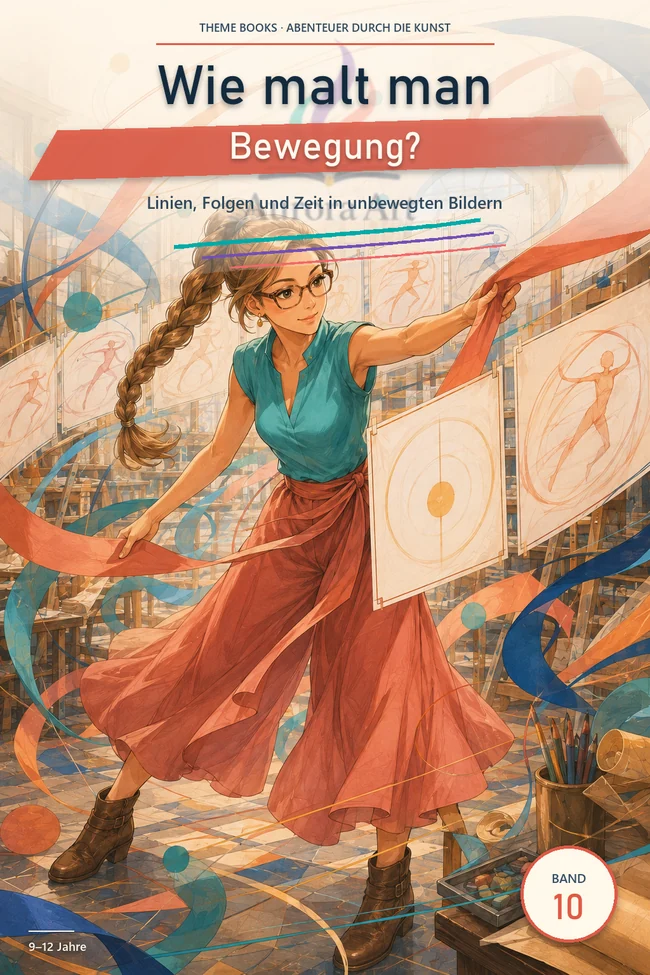Cover der deutschen Ausgabe · Wie malt man Bewegung?