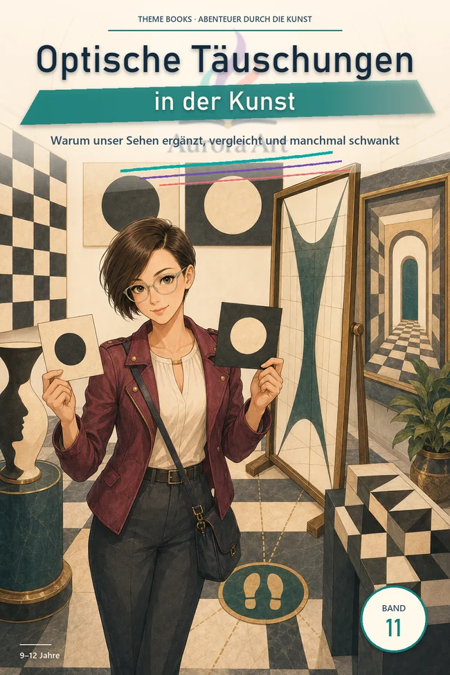 Cover der deutschen Ausgabe · Optische Täuschungen in der Kunst