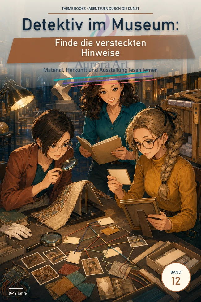 Cover der deutschen Ausgabe · Detektiv im Museum: Finde die versteckten Hinweise